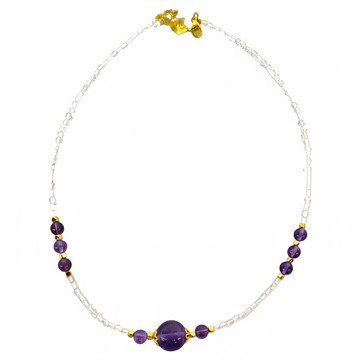 紫氣東來紫水晶項鍊 85g  開智慧  開智慧 紫色