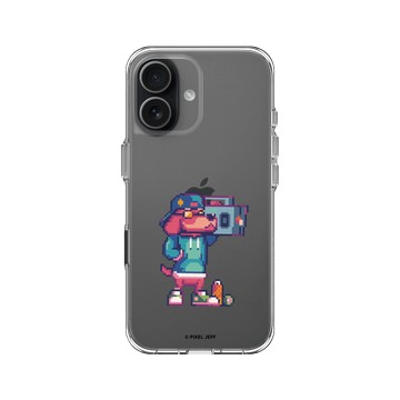 iPhone 17 Clear Case（相機按鈕） 透明 - Pixel Jeff 皮傑 - 街頭狗狗