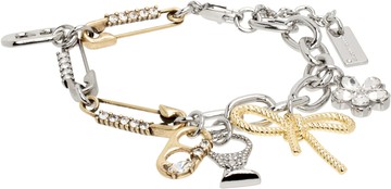 Marc Jacobs 银色 & 金色 The Grunge Glam Charm 手链