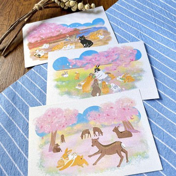 旅遊系列 | 春 | 明信片 | 共3款