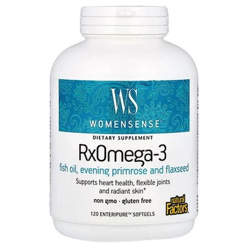 Natural Factors, WomenSense®，RxOmega-3，120 Enteripure™ 軟膠囊