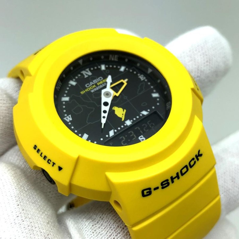 G-SHOCK ジーショック CASIO カシオ 腕時計 AW-500D-9E2T アナデジ ガラパゴス スクリューバック イエロー  【ITAU0N5C56XW】 | LINEブランドカタログ