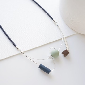 Evander 原創設計 手工軟陶 簡約雙層頸鏈