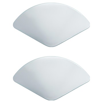 樂居家 無框扇形廣角後照輔助鏡 黏貼式可調角度  2個  通用車型