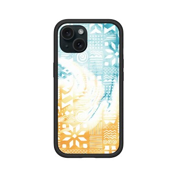 iPhone 15 Mod NX 黑 - 花生騷 WasangShow - 海人圖騰沙色款