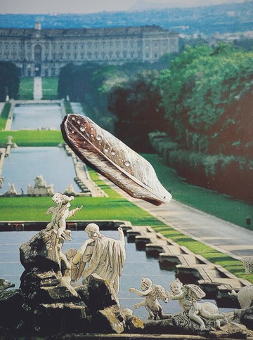 木刻手繪墜飾 - 羽毛