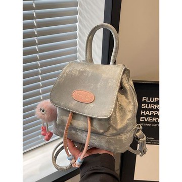 雙肩包女2025新款時尚高級感小眾百搭手提韓版水桶包輕便旅行背包