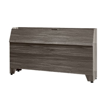 ASSARI-宮本收納插座床頭箱(單大3.5尺)灰橡