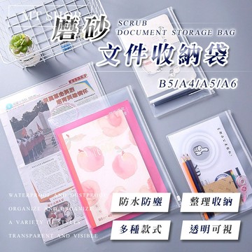 【台灣現貨⚜️出清】文件袋 文件收納 文件收納袋 A4文件夾 防水文件袋 透明文件夾 防水防塵 磨砂
