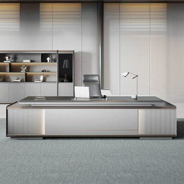 老板桌總裁董事長辦公桌高級感大班臺經理辦公室桌辦公桌椅組合