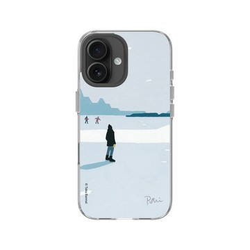 iPhone 16 Clear Case（相機按鈕） 透明 - Taku Bannai 坂内拓 - Winter sunlight｜冬雪裡的軌跡