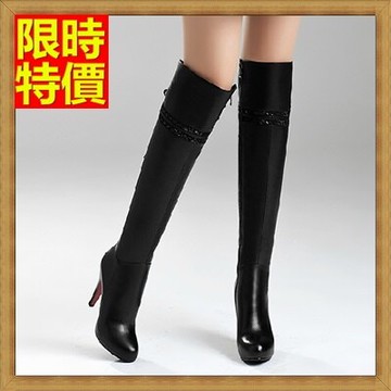 現貨+預購 過膝長靴真皮長筒靴-精美水鑽細跟性感修腿女靴子71ab50【獨家進口】【米蘭精品】