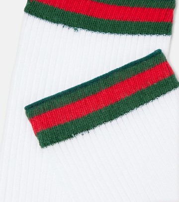 Gucci Web ribbed-knit cotton-blend socks