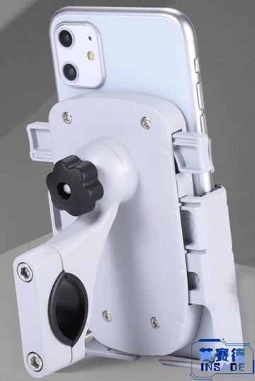 【九折】摩托車鋁合金手機支架電動車手機架自行車電瓶車騎手導航支架