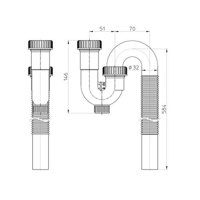 SANEI 排水部品 ポップアップPトラップ 壁排水タイプ パイプ径32mm H710-32 通販