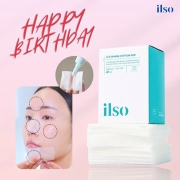 ilso｜專用濕敷化妝棉 | 韓國正品保證｜1/3超輕薄 x 快速吸收 x 減少保養品使用量