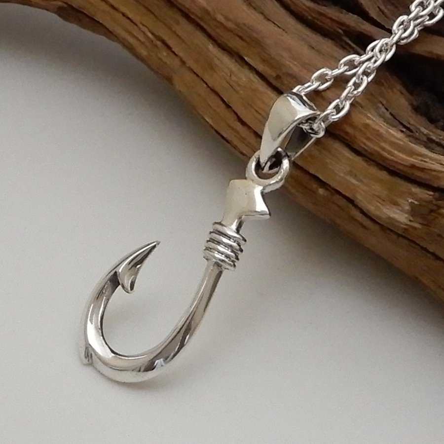 ネックレス メンズ シルバー925 釣り針 ネックレス フィッシュフック チェーン付 シンプル ハワイアンジュエリー お守り パワーアクセサリー 100 Points 通販 Lineポイント最大0 5 Get Lineショッピング