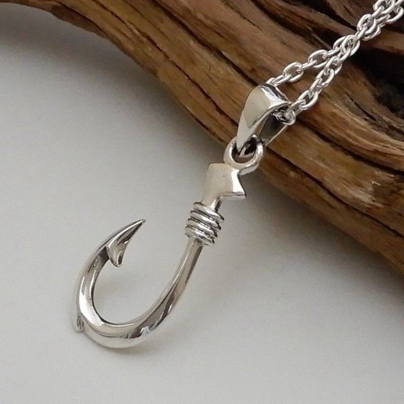 ネックレス メンズ シルバー925 釣り針 ネックレス フィッシュフック チェーン付 シンプル ハワイアンジュエリー お守り パワーアクセサリー 100 Points 通販 Lineポイント最大0 5 Get Lineショッピング