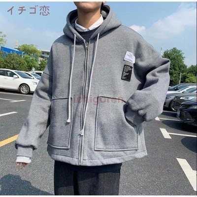 パーカー メンズ 厚手 無地 長袖 大きいサイズ ビッグシルエット プルオーバーパーカー 通販 Lineポイント最大get Lineショッピング
