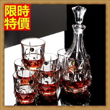 酒具套組套組含酒瓶+酒杯-玻璃瓶商務交談聚會洋酒7件套酒具用品68t17【獨家進口】【米蘭精品】