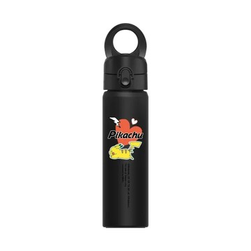 磁吸水壺 AquaStand 不鏽鋼 700cc - 附吸管 黑 - 寶可夢 Pokemon - 多彩系列-皮卡丘