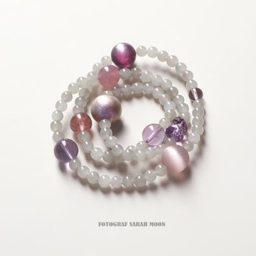 (免運)【高級感灰配紫】大巳沉香天然和田煙紫玉手串九紫離火紫色系手鏈