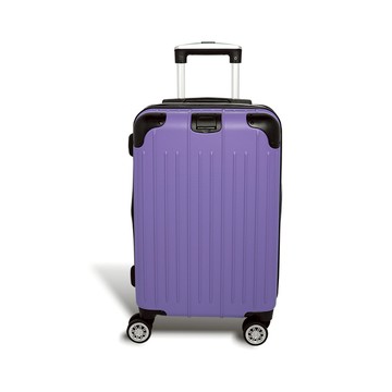 【Alldma鷗德馬】20吋繽紛玩色拉鏈登機箱S3-迷霧紫(贈B2束帶)