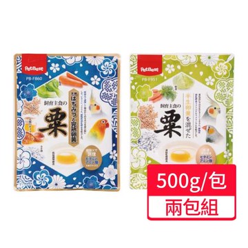 【PETBEST】井本+御之味 卵黃野菜栗米系列飼料 500g/包;兩包組