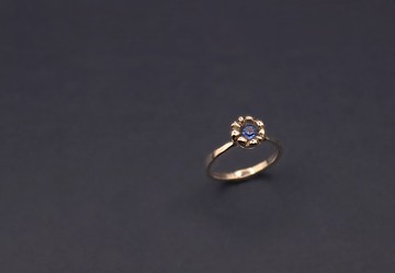 水鑽系列-小花兒施華洛世奇925銀戒