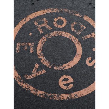 咆哮的小眼睛25SS 圓環圈AC做舊印花黑灰色水洗破壞寬松短袖T恤