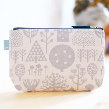 nocogou｜印花錢包「森」/ 灰