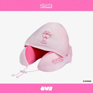 S'AIME ZIZONE旅行收納連帽頸枕 U型枕 護頸脖 飛機枕 頭枕 旅行枕 午睡枕 PINGO