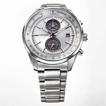 CITIZEN星辰 GENT S系列 光動能時尚雙眼計時腕錶 母親節 禮物 推薦 41mm/CA7030-97A
