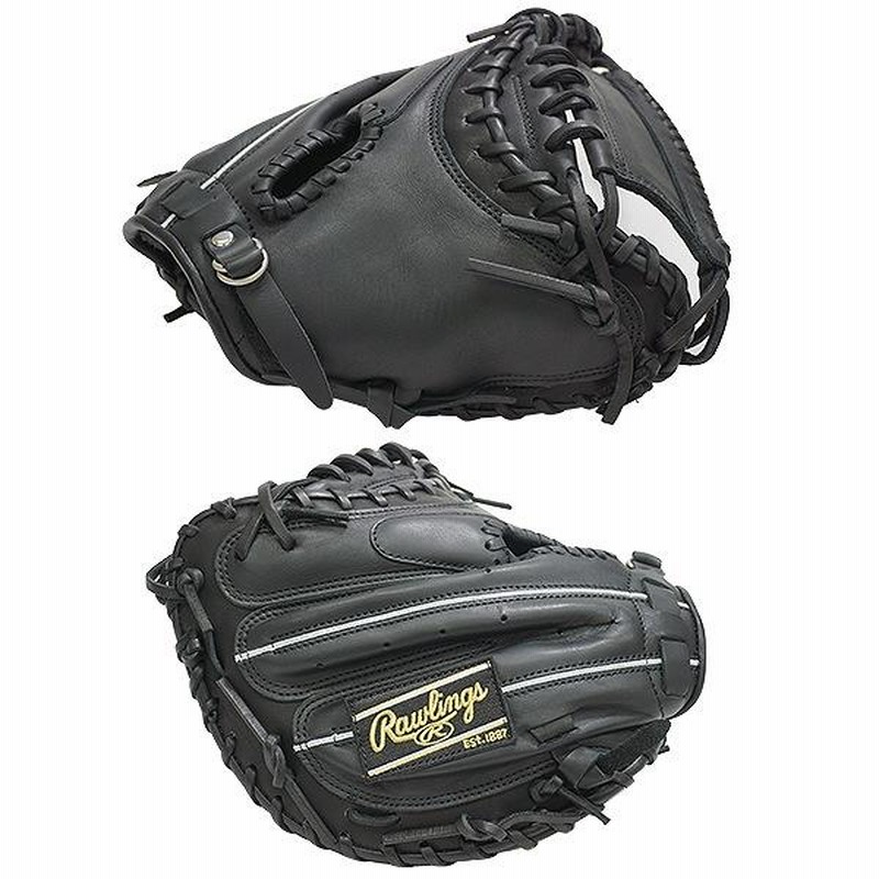 Rawlings 軟式用キャッチャーミット 黒 右投用