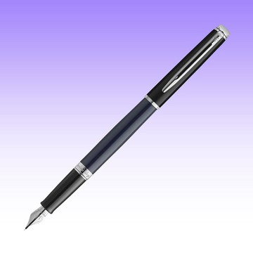 WATERMAN WATERMAN威迪文 雋雅黑藍白夾 鋼筆 F尖
