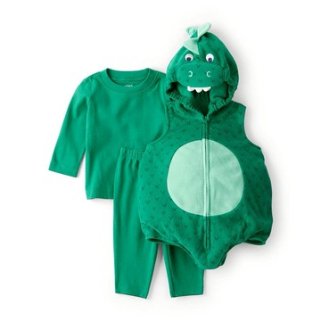 【Carter’s】恐龍大出擊3件組套裝（包屁衣/背心/長褲）| 三件組 恐龍造型 彌月送禮 安全認證 男寶童裝