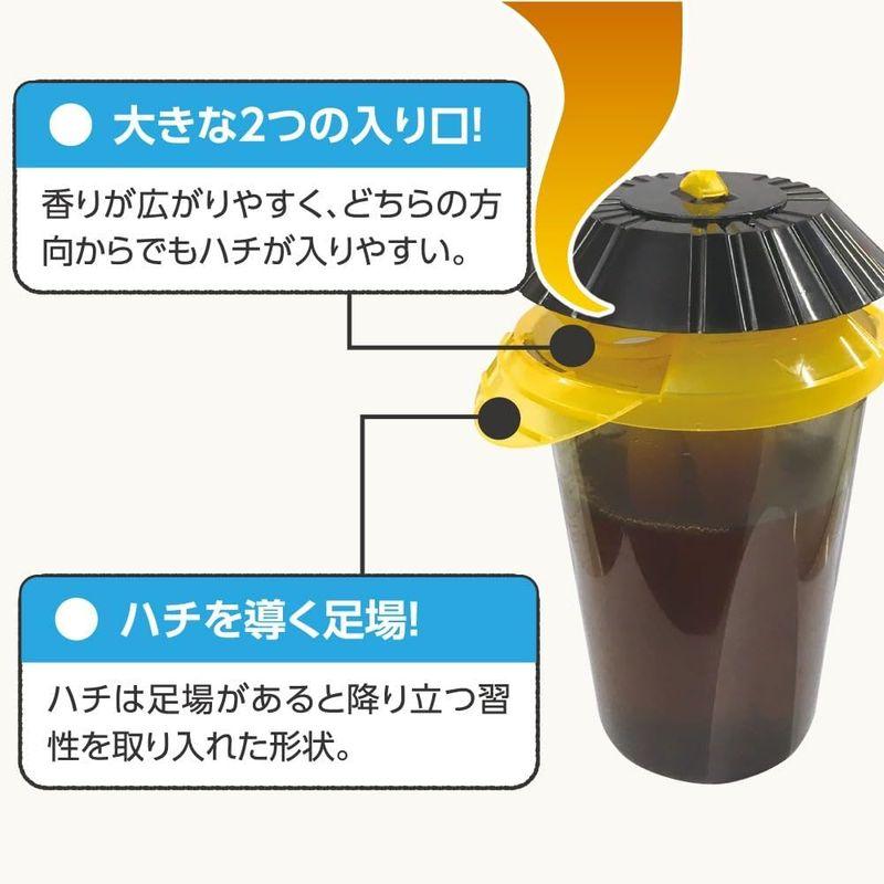 アースガーデン ハチ捕獲器 ハチ取り撃滅 捕獲器タイプ 2個入 ガーデニング 観葉植物 園芸 害虫 虫対策 家庭用 (アース製薬)