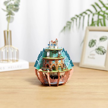 Jigzle 3D木拼音樂盒 探險系列-林幽探秘 |  拼圖 手作 創意