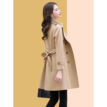 風衣女中長款春裝2025年新款流行女裝小個子春季氣質時尚春秋外套