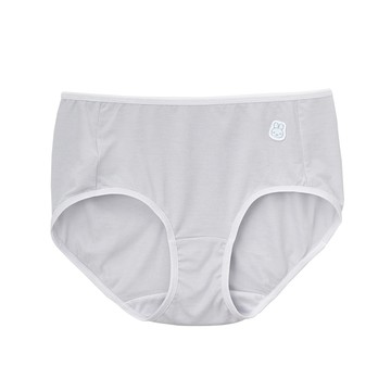 嬪婷-學生系列-甲殼素 M-3L中低腰三角褲(棉花灰)-BS3107FX