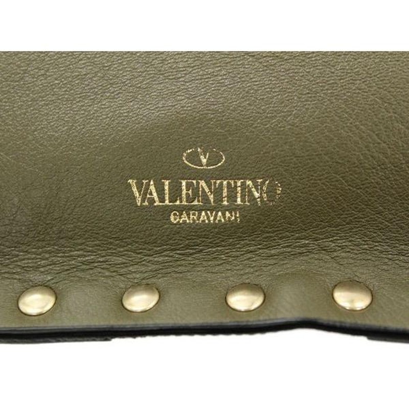 ヴァレンティノ クラッチバッグ VALENTINO 迷彩 スタッズ - バッグ