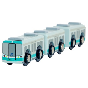 mentari 高雄捷運 TW-103 Set，木製玩具，3歲以上適用，訓練幼童組織串聯能力  1組  26 x 3 x 4 cm