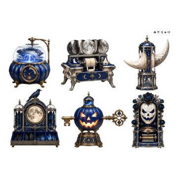 【9 月新品】20-154-0206 剪裁紙 瘋狂哥德萬聖節