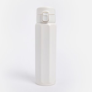 PALETTE彈蓋稜角不鏽鋼保溫瓶460mL 瓷石白