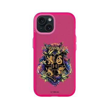 iPhone 15 Clear 粉漾桃 - 哈利波特 Harry Potter - 霍格華茲校徽
