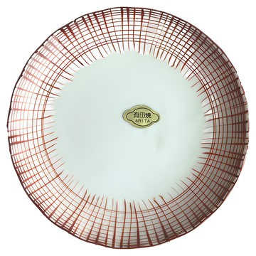ARITA 皿 日本製 100%陶瓷  12 x 2.2cm  紅色 + 白色  1個