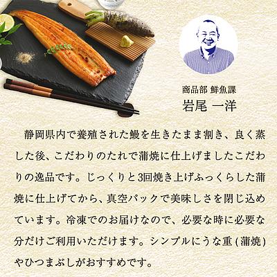 成城石井バイヤーセレクト！静岡うなぎ漁業協同組合 静岡県産うなぎ長蒲焼 3尾セット(1尾約120g×3パック)   今月のおすすめ