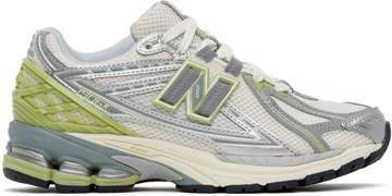 New Balance 灰白色 & 绿色 1906R 运动鞋