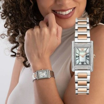 EMPORIO ARMANI 水鑽優雅氣質 女錶- AR11626