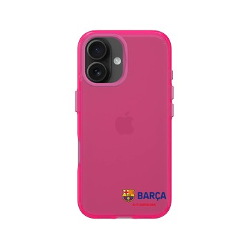 iPhone 16 Clear 粉漾桃 - FC Barcelona - Logo - Mini Edition